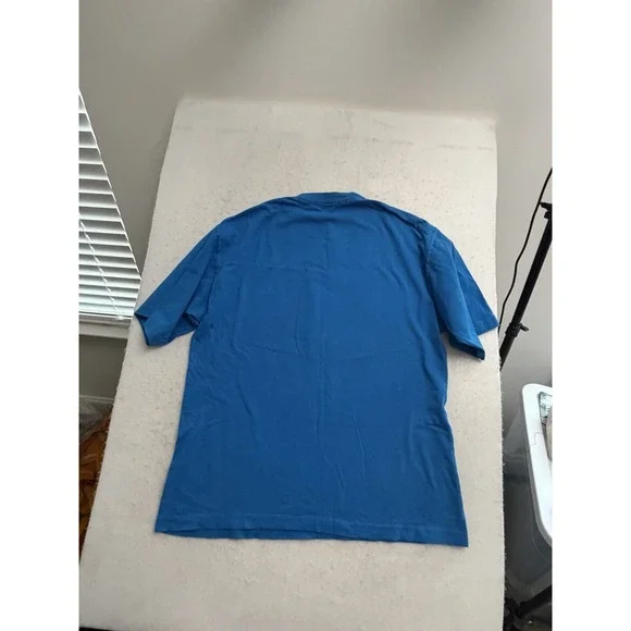 Vintage Carolina Panthers Shirt Men's XL Logo 7 3D Blue Single Stitch 90s - Picture 9 of 9